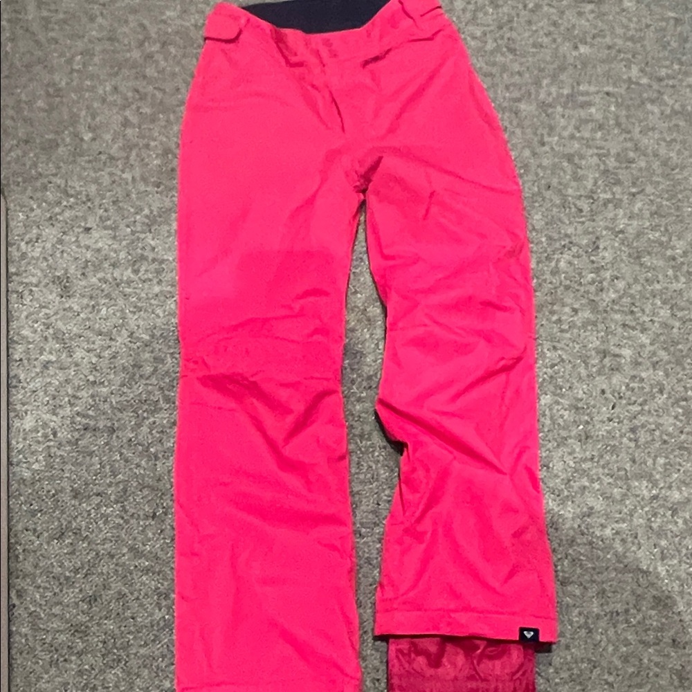Vibrant Pink Roxy Kids ski pants